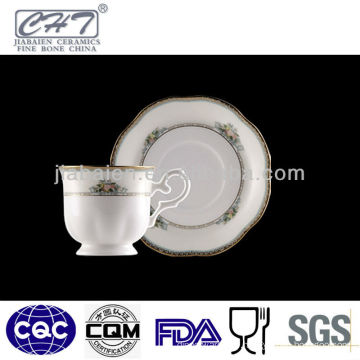 A064 Elegant fine porcelain espresso decorative cups and saucer for tea